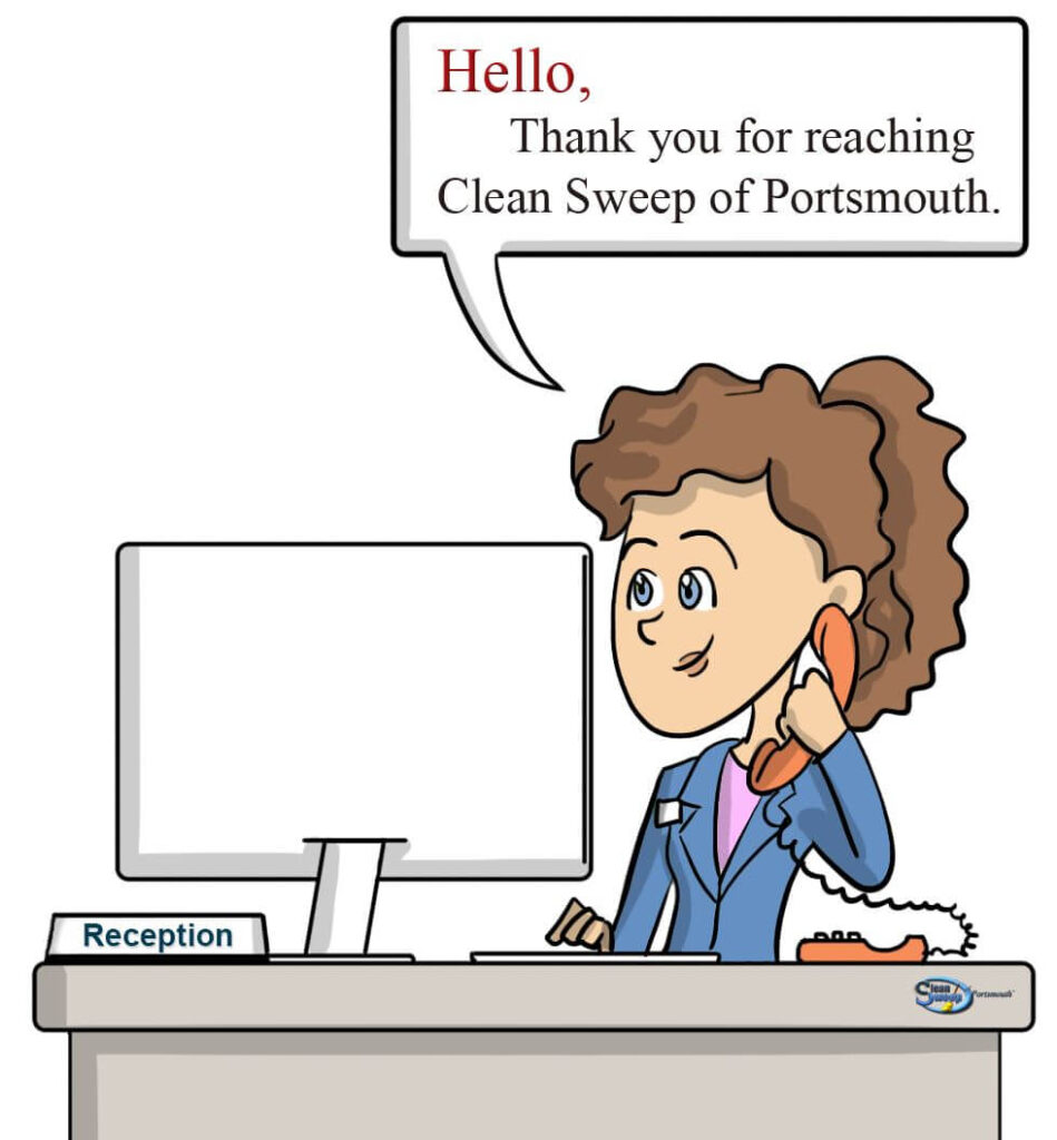 Clean Sweep of Portsmouth Animation - Receptionist